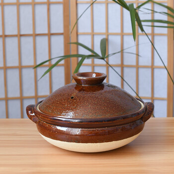 万古窑日本原装进口万古烧砂锅炖锅家用燃气灶日式煲仔饭熬药陶瓷沙土