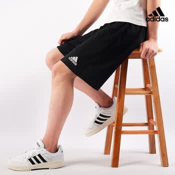 阿迪达斯（adidas）男裤2024夏季新款篮球运动跑步五分裤舒适透气足球训练短裤FP9596 FP9596 /经典黑 M