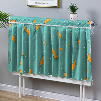 暖气罩暖气片罩暖气片帘家用新款暖气防尘罩暖气片遮挡护罩子防滑萝卜