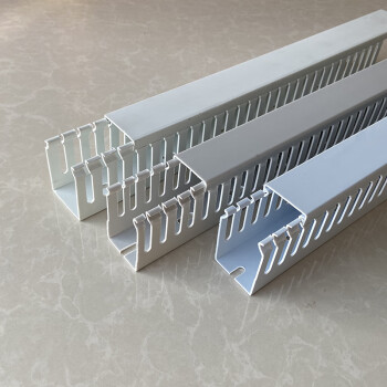 pvc塑料阻燃走线槽配电柜电箱布线槽20 25 30 35 40 50 6080 100 塑白