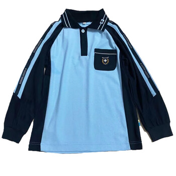 德莉娅南宁市新希望校服夏季短袖学生小学初中高中运动服新希望纯棉蓝