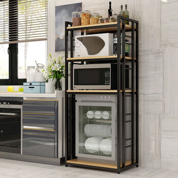景悟厨房消毒柜置物架落地多层可移动微波炉烤箱架子嵌入式洗碗机架子