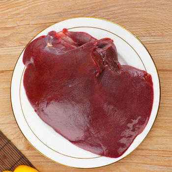 河木生鲜 新鲜猪肝 冷冻整个猪肝 完整猪肝 完整猪肝2个(4斤左右)