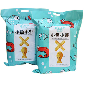 琅琅脆小鱼小虾200克享装追剧膨化食品虾条小鱼果休闲零食 小鱼小虾