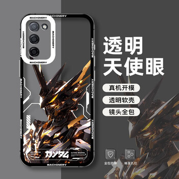 oppoa55手机壳oppo a55s保护套透明硅胶天使眼全包防摔机甲高达战士精