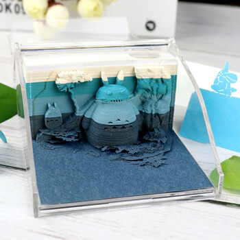 3d立体便签生日宫崎骏龙猫3d立体便签纸日本网红纸雕模型便利贴动漫