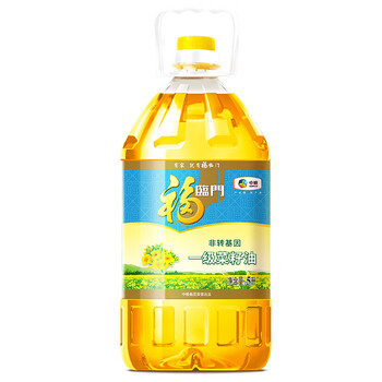福临门非转基因压榨一级菜籽油5l 食用油 1桶 非转基因一级菜籽油5升