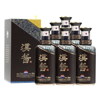 茅台（MOUTAI）酱香型白酒 宴请送礼 51度 500mL 6瓶 汉酱（3.0）整箱装