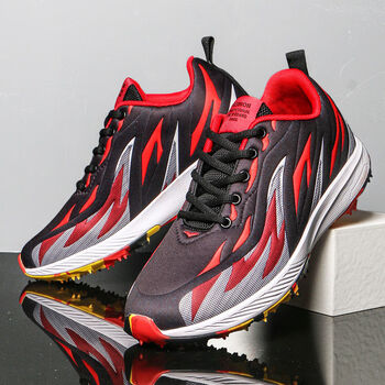 短跑鞋无钉 中考体育专用鞋男学生田径比赛跑步鞋考试训练防滑立a  