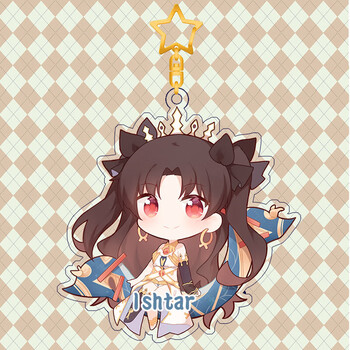 fate吾王挂件fgo金闪闪动漫周边挂件伊什塔尔7cm挂件70cm买三配一的写