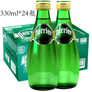 巴黎水(perrier) 巴黎水原味青柠气泡水法国进口苏打水味充气天然矿泉