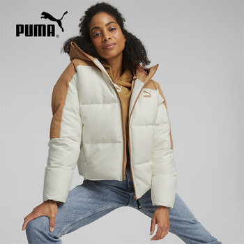 彪马连帽羽绒服外套女冬季新款运动服保暖棉服5375796516588al