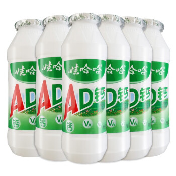 娃哈哈 AD钙奶6瓶儿童风味酸奶早餐搭档含乳饮品饮料散装 大AD 220gX4瓶