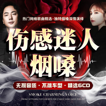 hknl网红烟嗓车载cd碟片抖音流行伤感情歌无损高音质车用铂金音乐光盘