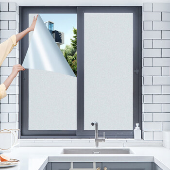 2022新品筱江静电窗户玻璃贴纸加厚遮光防晒隔热阳台推拉门玻璃纸浴室