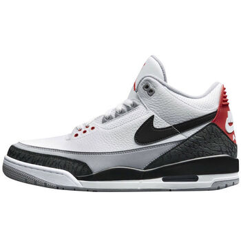 aj3藤原浩篮球鞋乔3北卡篮女鞋学生休闲鞋运动鞋白水泥手稿 aj3白手稿