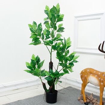 日本吊钟树仿真盆栽假树仿真树客厅植物大型绿植装饰室内招财假花 90