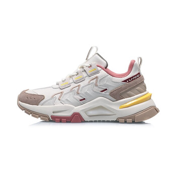 李宁lining2020新品李宁女子经典休闲鞋agcq3843珍珠白浮土色36