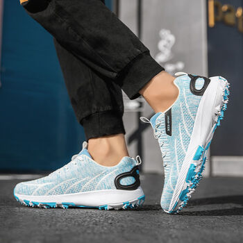 短跑鞋无钉 中考体育专用鞋男学生田径比赛跑步鞋考试训练防滑立a 白