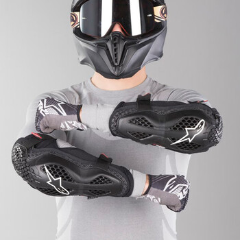 a星摩托车护肘护胳膊手臂长款越野拉力林道硬壳防摔男 黑色l/xl 均码