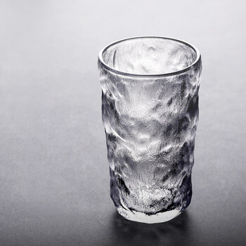 枳亲日式玻璃杯家用水杯加厚冰川杯威士忌酒杯茶杯果汁牛奶咖啡杯透明