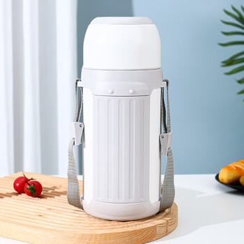 特百惠旅行运动折叠水杯户外便携保温杯大容量家用316不锈钢杯母婴