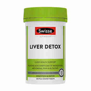 Swisse奶蓟草护肝片 LIVER DETOX朝鲜蓟姜黄素养肝护肝澳大利亚进口 护肝片200粒/1瓶