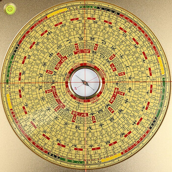 八卦风水罗盘高精度纯铜随身携带三元三合综合盘车载车用大号杨公八宅