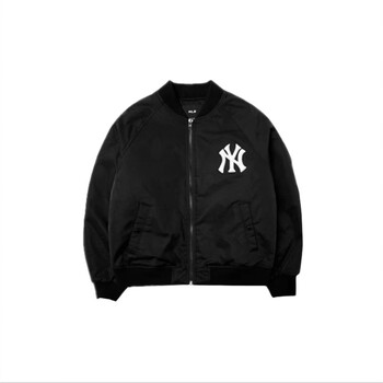 mlb 22年秋冬新款棒球服ny洋基队男女夹克外套运动休闲上衣潮 黑色 xs