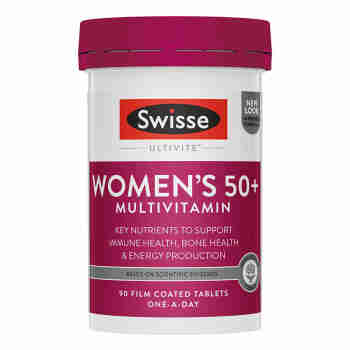 Swisse复合维生素50+ 多种维生素矿物质营养男女性中老年叶酸增强免疫力 女性50+复合维生素90粒/瓶