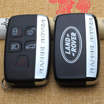 神行者2发现4改装捷豹遥控器车钥匙壳替换路虎钥匙壳亮边带字背面带标