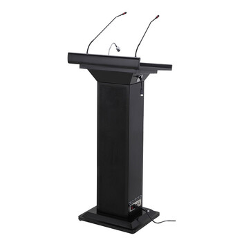 带音响多媒体讲台配话筒小型演讲台多功能发言台教师培训讲台桌自带