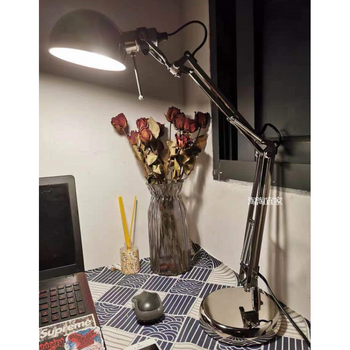ikea   芙萨台灯工作灯学习灯阅读台灯护眼灯写字灯国内代购定制 银色