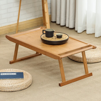 芯妤楠竹折叠炕桌家用日式榻榻米坐地炕几茶几床上小桌子飘窗桌矮方桌