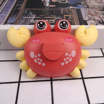 艾喜仕螃蟹玩具手指按压会动发条婴儿惯性回力开发智力软胶防摔儿童