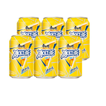 康师傅听装茶饮料冰红茶310ml*6听