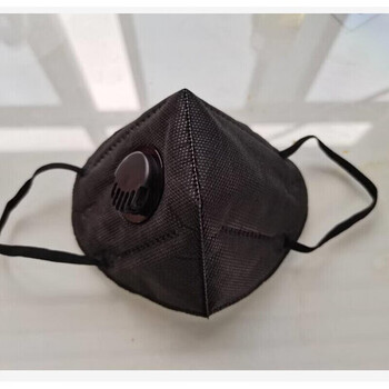 防细菌防雾霾喷漆电焊装修专用防护kn95口罩非医用黑色带呼吸阀100个