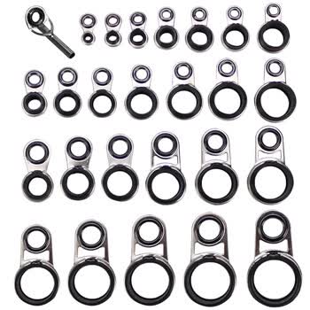 矶钓竿导眼陶瓷导环导线环海竿顶环导眼路亚竿导线环黑色611mm插竿