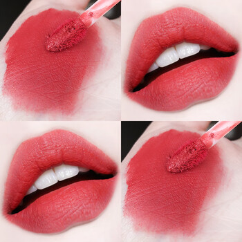 韩国blackrouge黑胭心动系列哑光红棕色唇釉h02心动玫瑰色