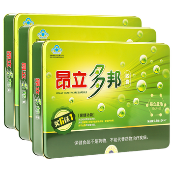 昂立多邦胶囊铁盒装24粒7袋3盒礼盒装附手拎袋