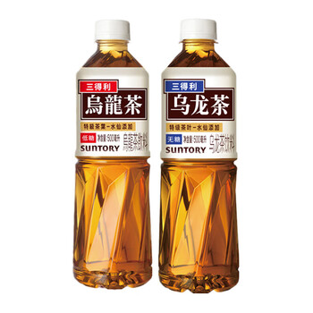 三得利suntory乌龙茶瓶装饮料无糖低糖0脂肪特级茶叶500ml 无糖乌龙茶