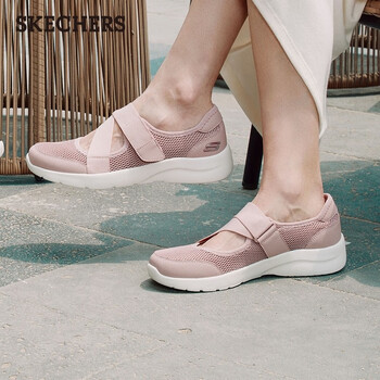 斯凯奇(skechers)女鞋玛丽珍单鞋女士夏季网面透气平底休闲复古鞋子软