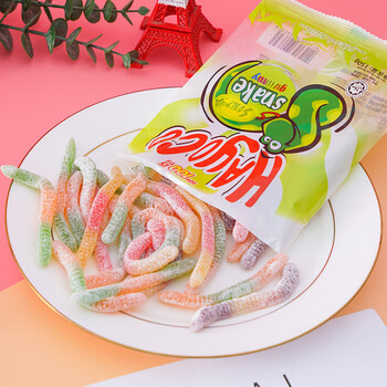 隽辰堂马来西亚糖果lot100一百分酸味芒果糖综合果汁软糖喜糖大包装