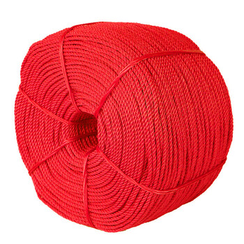 尼龙绳耐磨货车捆绳塑料绳编织绳聚乙烯大棚绳瓜果吊秧绳爬藤绳 红色