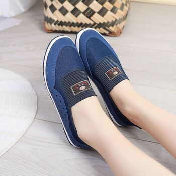 春夏劳动帆布鞋耐磨防滑橡胶女布鞋妈妈休闲鞋工作鞋劳动鞋散步鞋