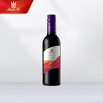 山图（ShanTu）PS58 法国进口红酒美乐/赤霞珠混酿 波尔多干红葡萄酒375ml单瓶装