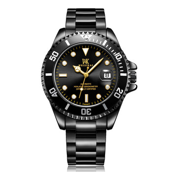 威斯凯(wsk)瑞士世界杯限量典藏版防水全自动机械表男士手表 经典水鬼