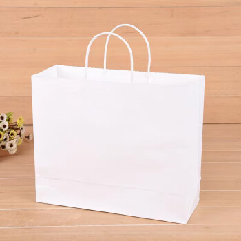 32*11*25cm 15个装 牛皮纸购物包装袋外卖打包烘焙礼品袋 企业定制
