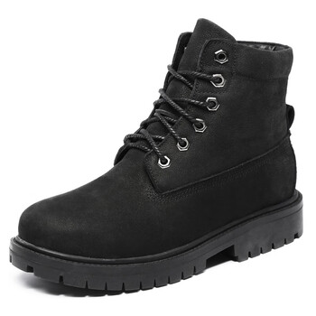 西域骆驼(vancamel)牛皮鞋电加热鞋男休闲鞋加绒电热鞋充电鞋电暖发热