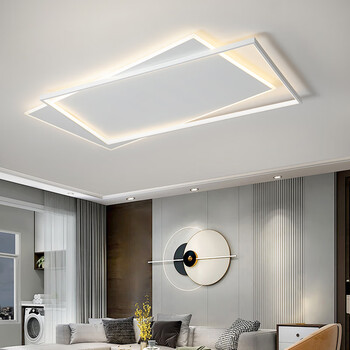 华艺照明客厅吸顶灯客厅主灯简约现代大气灯具简约现代全屋套餐白色大